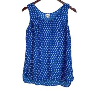 Merona Sleeveless Sail Boat Print Top Size XS